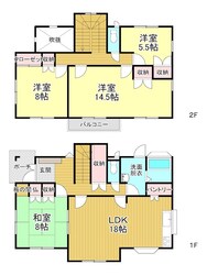 筑前町依井貸家の物件間取画像